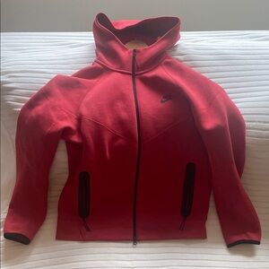 Nike Tech Men's Red Windbreaker Jacket